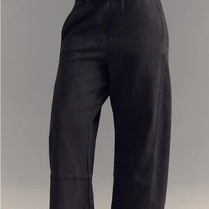 The Izzie Relaxed Pull-On Barrel Pants by Pilcro: Jacquard Edition